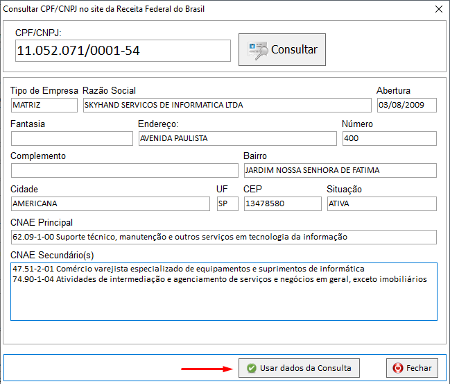 Situação Cadastral