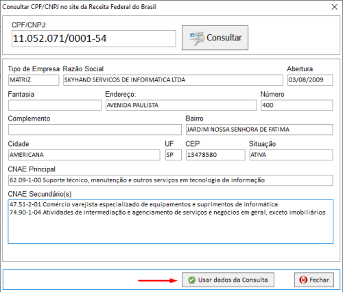 Situação Cadastral